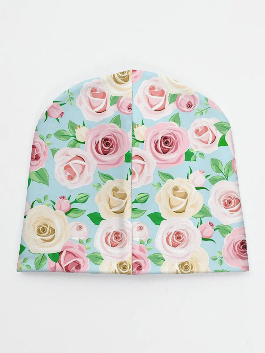 Детская шапка / Цветущее поле роз