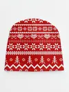 Детская шапка / Праздничный новогодний узор