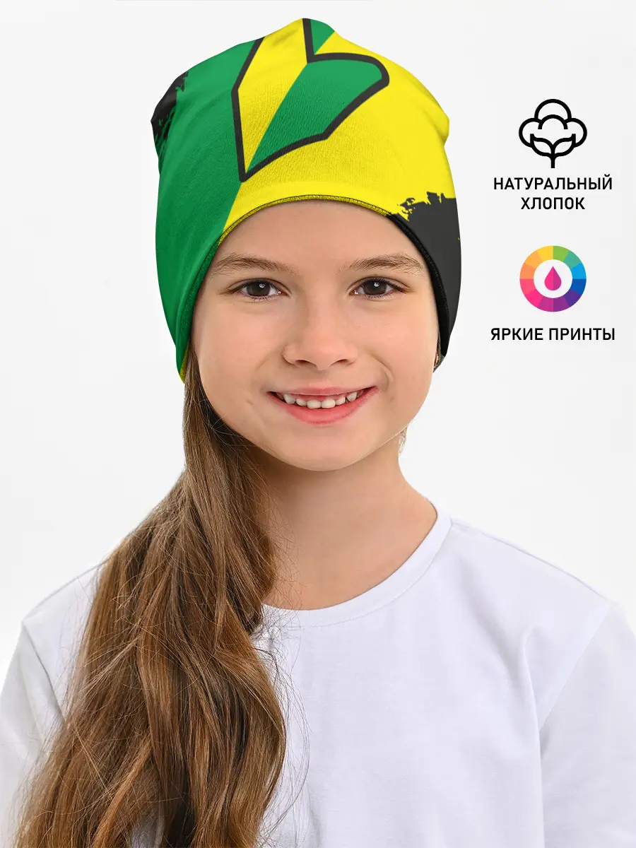 Детская шапка / JDM GREEN YELLOW LOGO