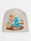 Детская шапка / Зверята празднуют новый год