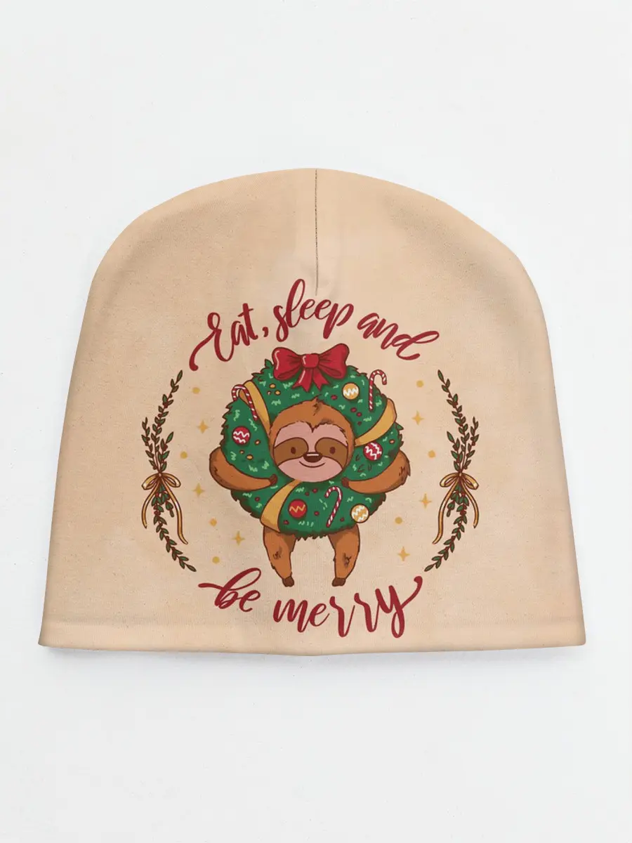 Детская шапка / Ленивец Новый год