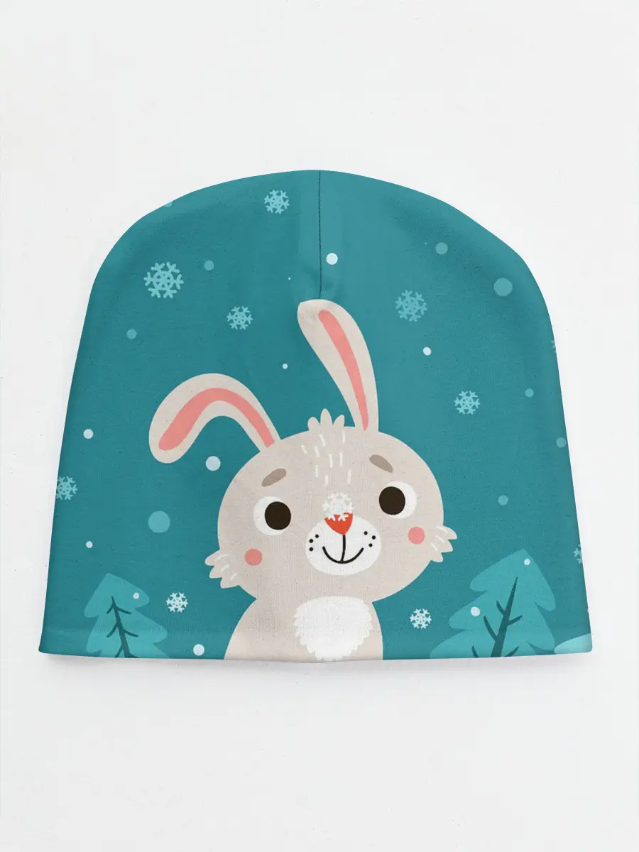 Детская шапка / Новогодний зайчик