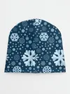 Детская шапка / Новогодние снежинки, новый год