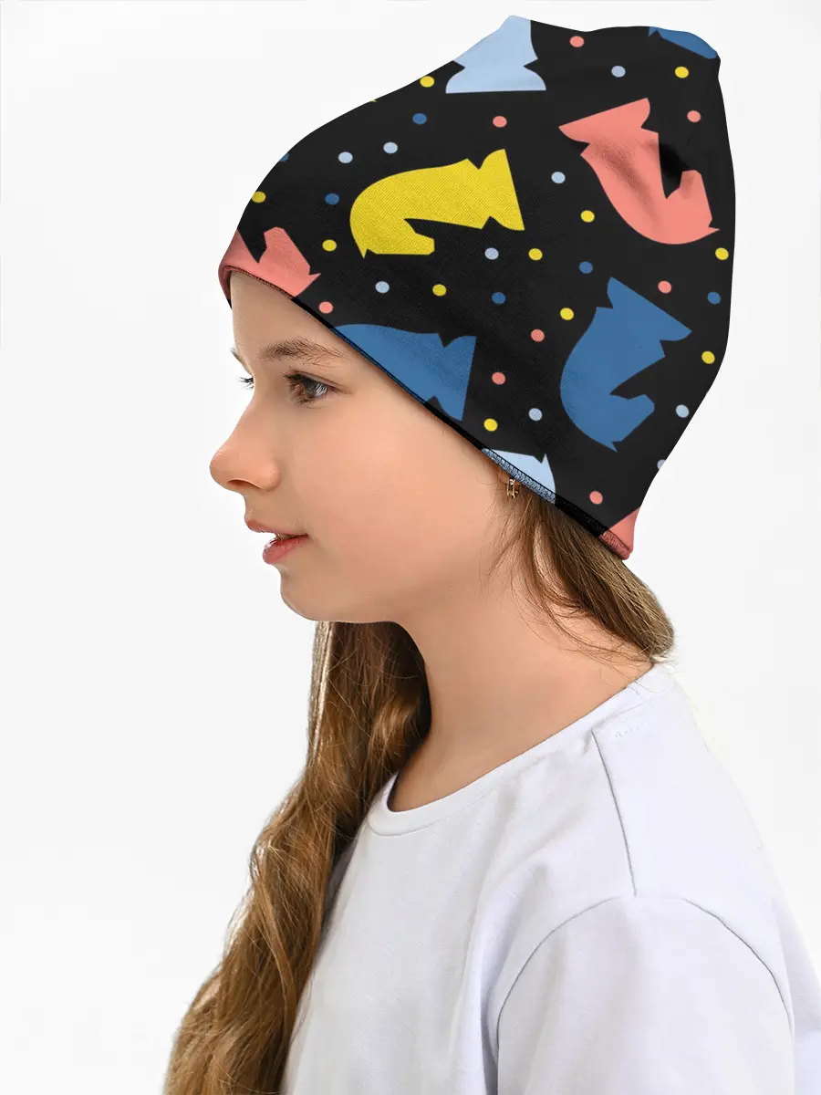 Детская шапка / Шахматные фигуры цветные