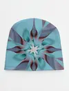 Детская шапка / Абстрактный цветок. Голубой.