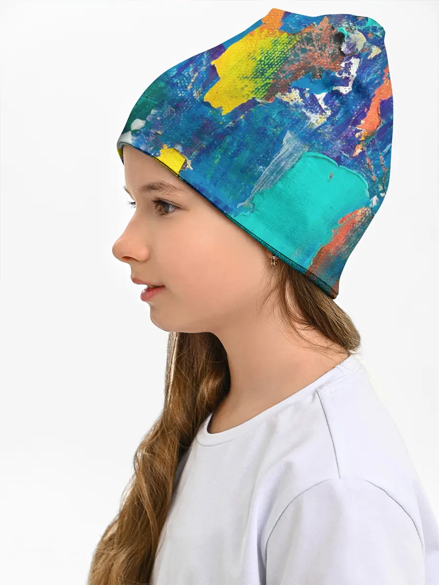 Детская шапка / Краской по ткани