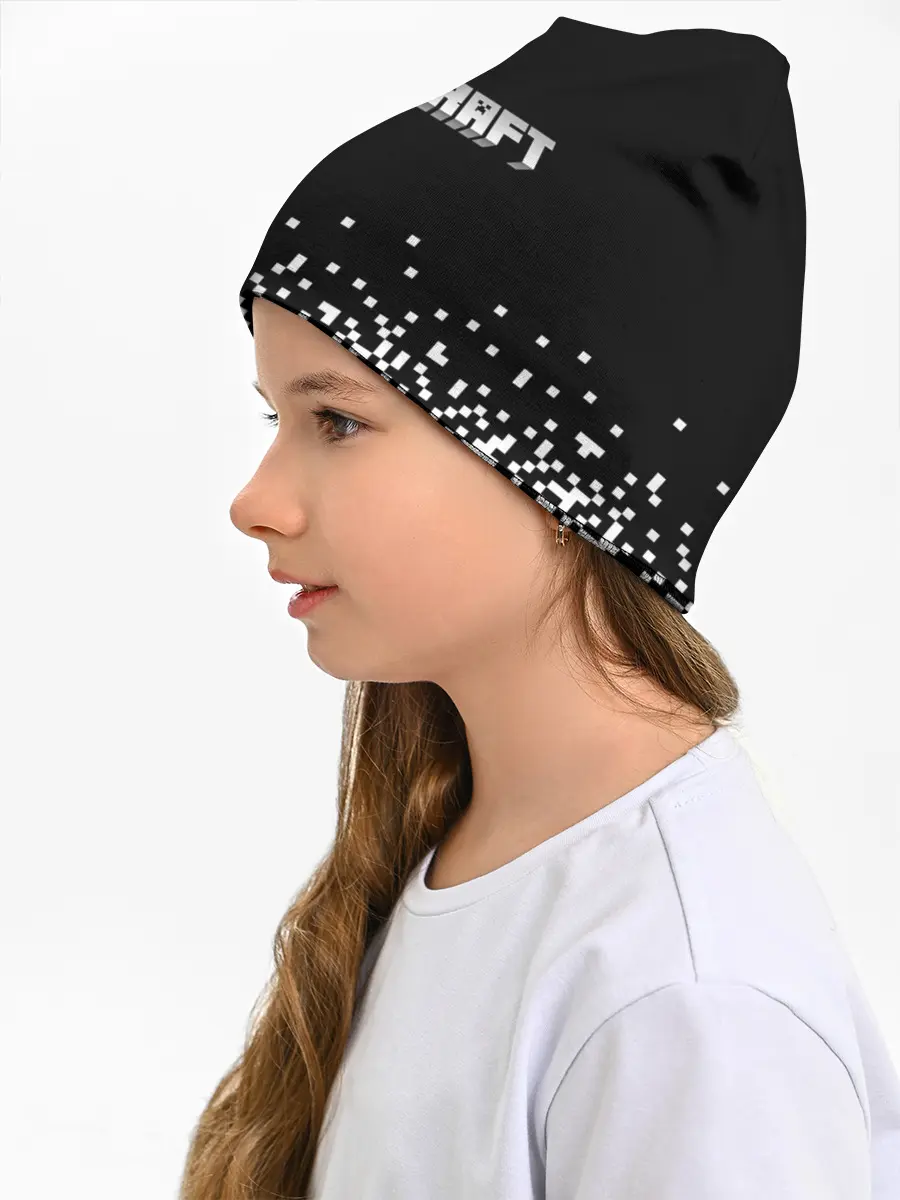 Детская шапка / Minecraft | Майнкрафт | логотип