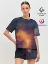 Женская пижама с шортами / Космос