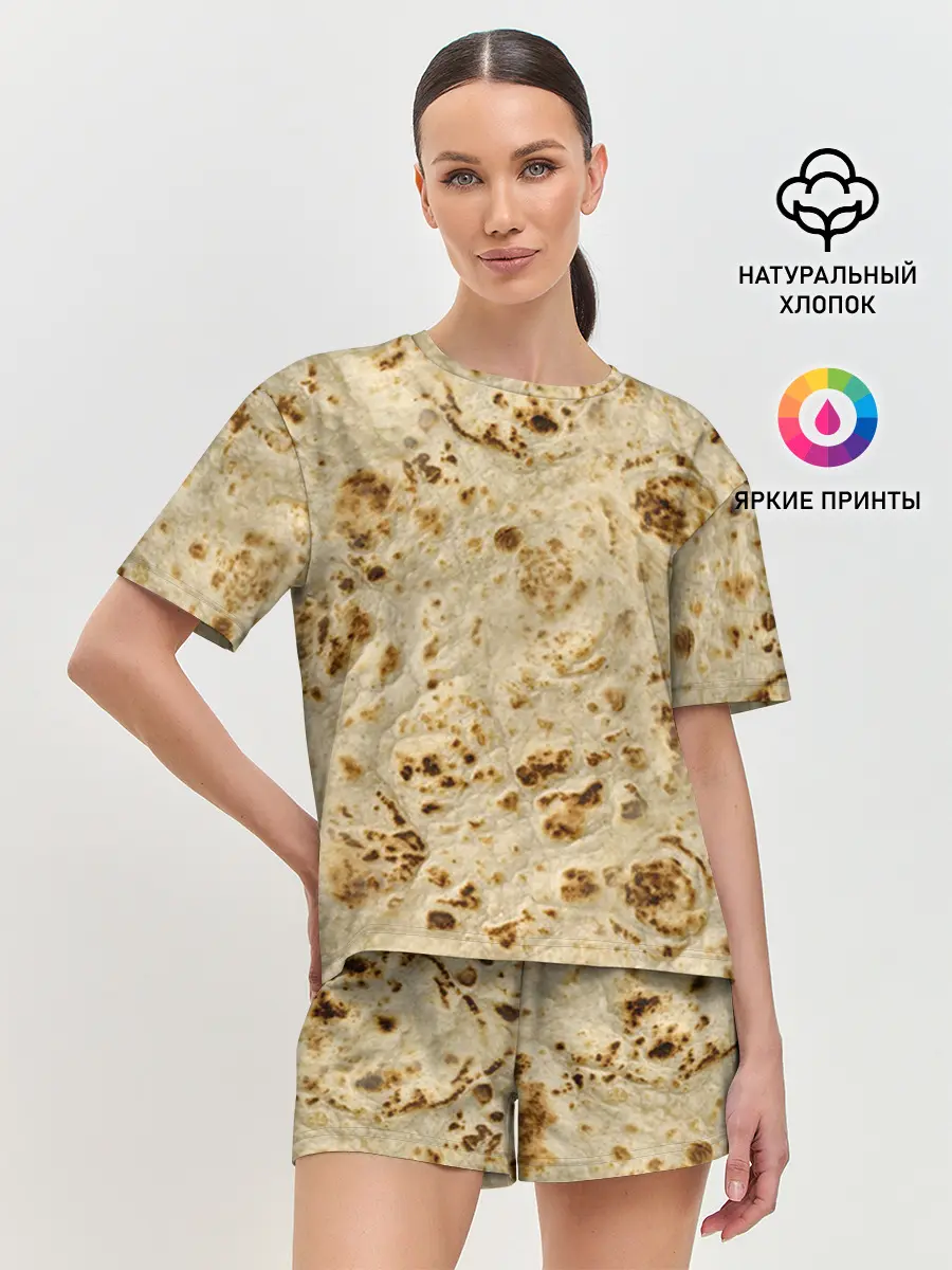 Женская пижама с шортами / Лаваш