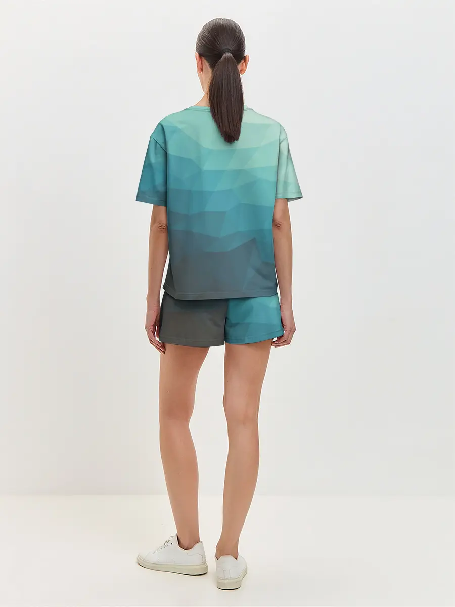 Женская пижама с шортами / Геометрия