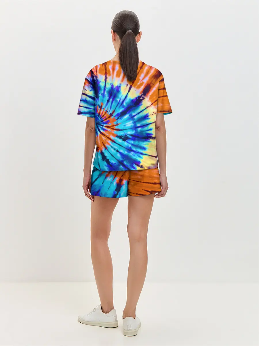Женская пижама с шортами / Tie dye