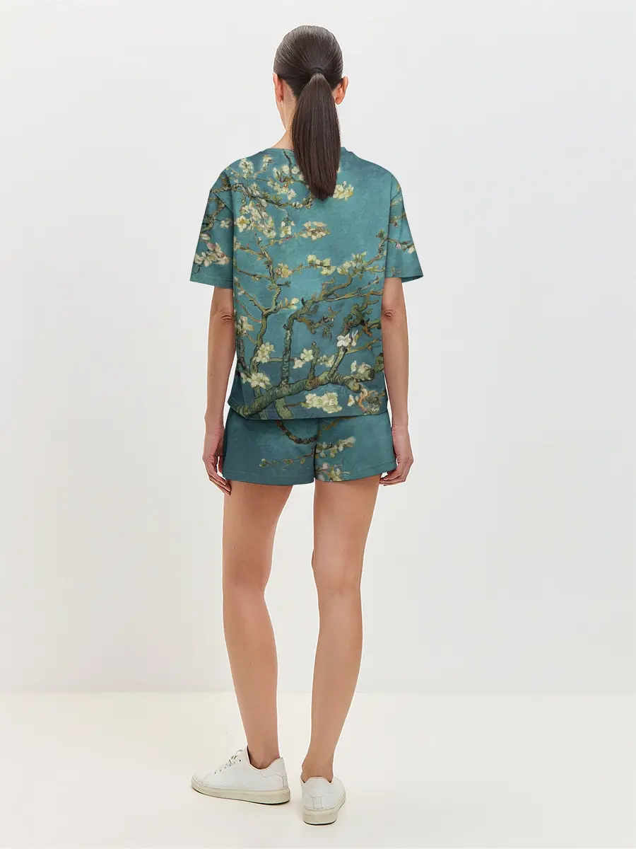 Женская пижама с шортами / Миндаль