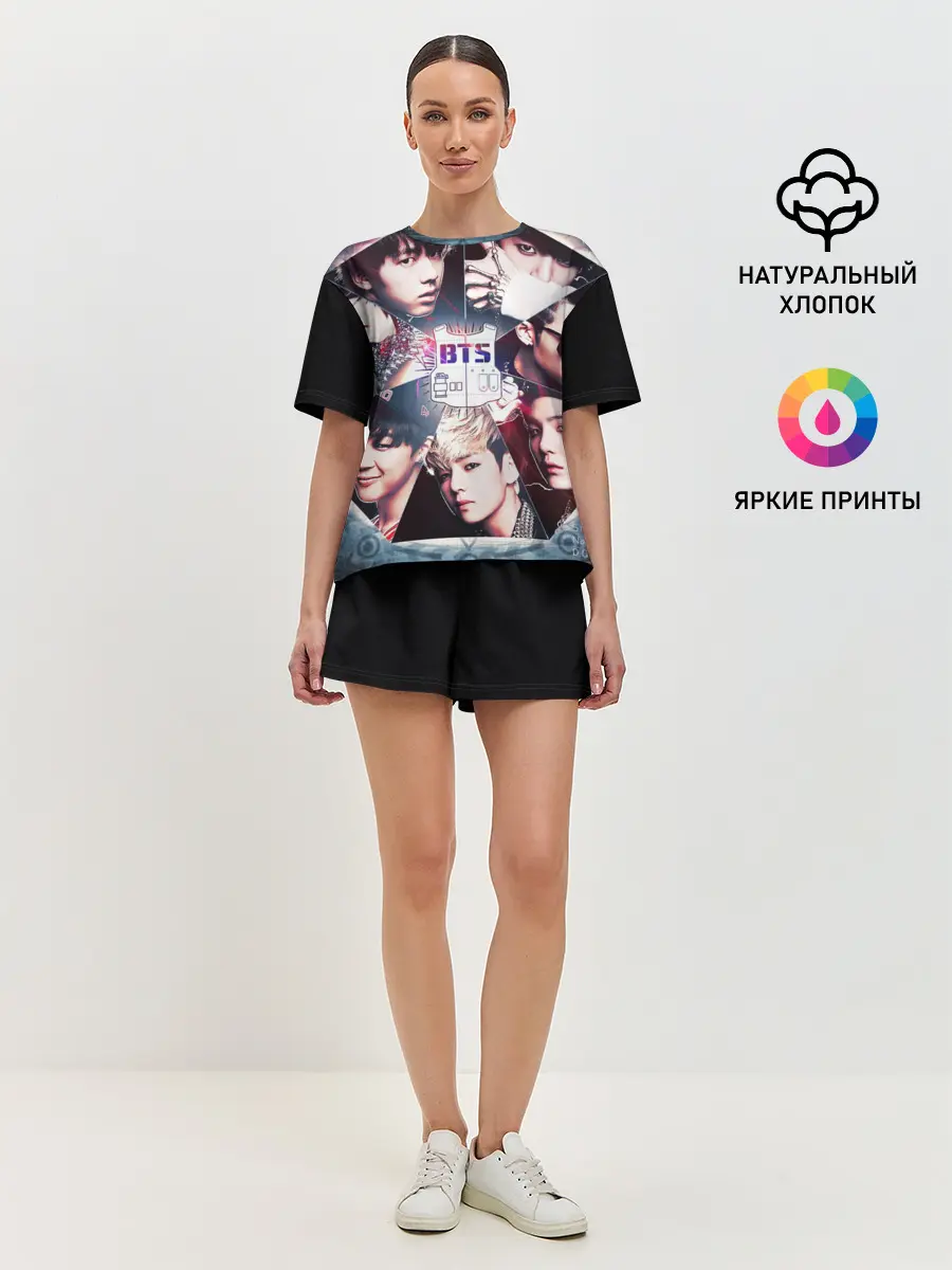 Женская пижама с шортами / Bts