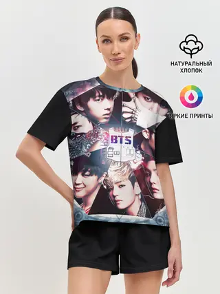 Женская пижама с шортами / Bts