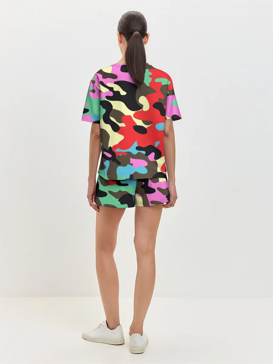 Женская пижама с шортами / Камуфляж