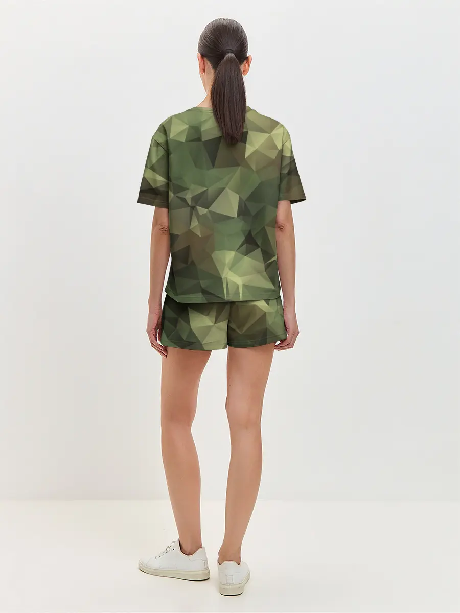 Женская пижама с шортами / Камуфляж