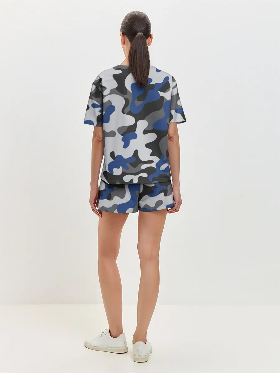 Женская пижама с шортами / Камуфляж