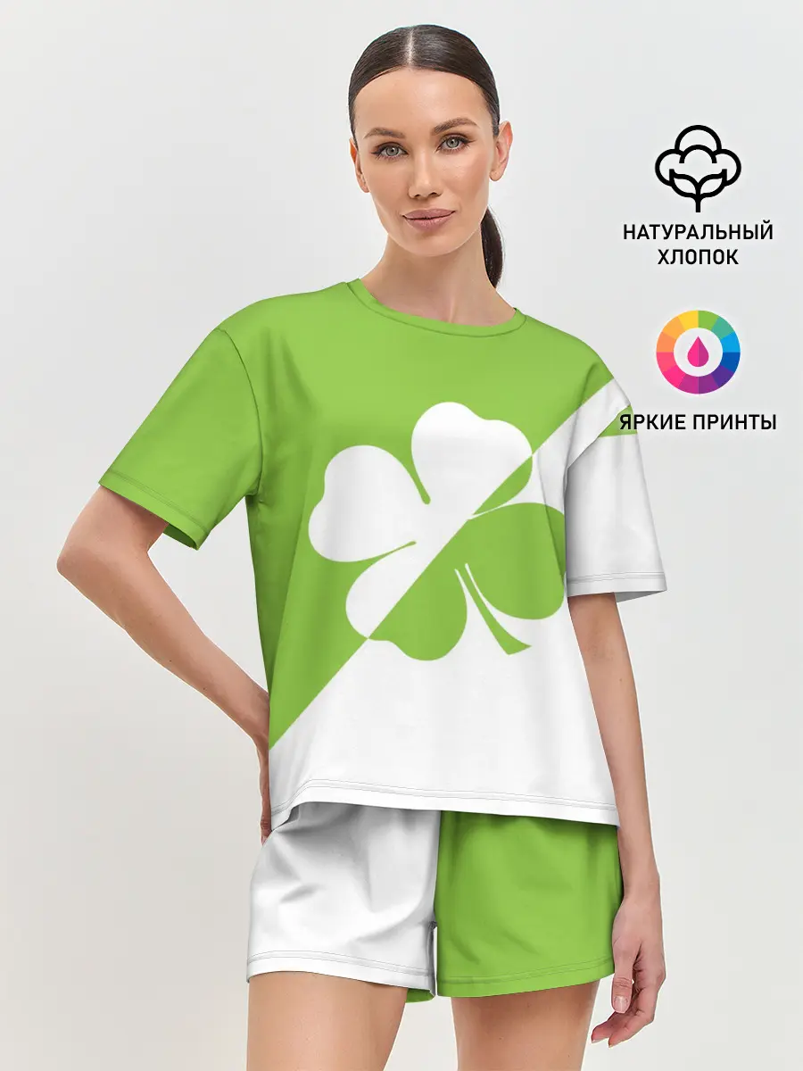 Женская пижама с шортами / Lucky Clover