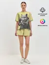 Женская пижама с шортами / Кот