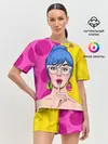 Женская пижама с шортами / POP ART