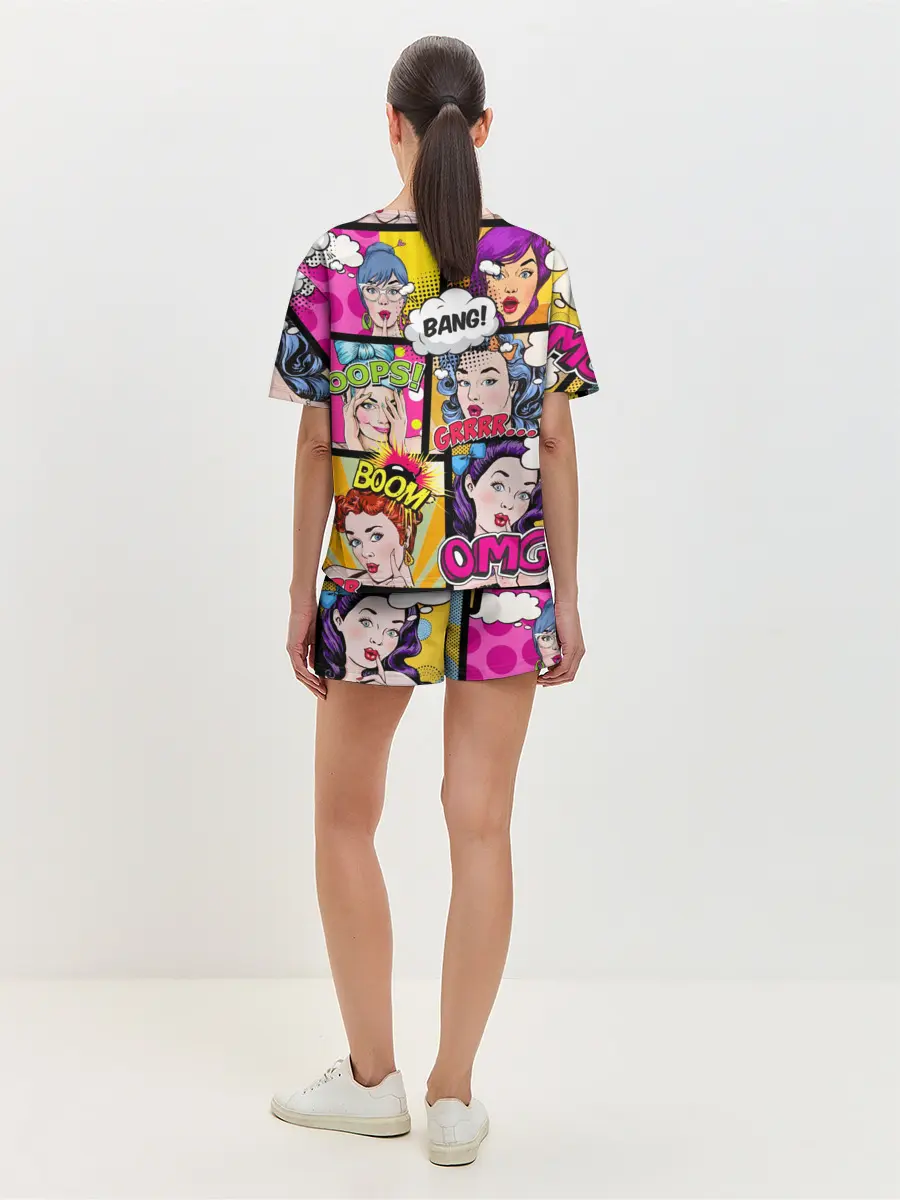 Женская пижама с шортами / POP ART