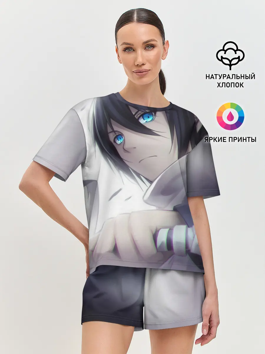 Женская пижама с шортами / Ято с мечом. БЕЗДОМНЫЙ БОГ