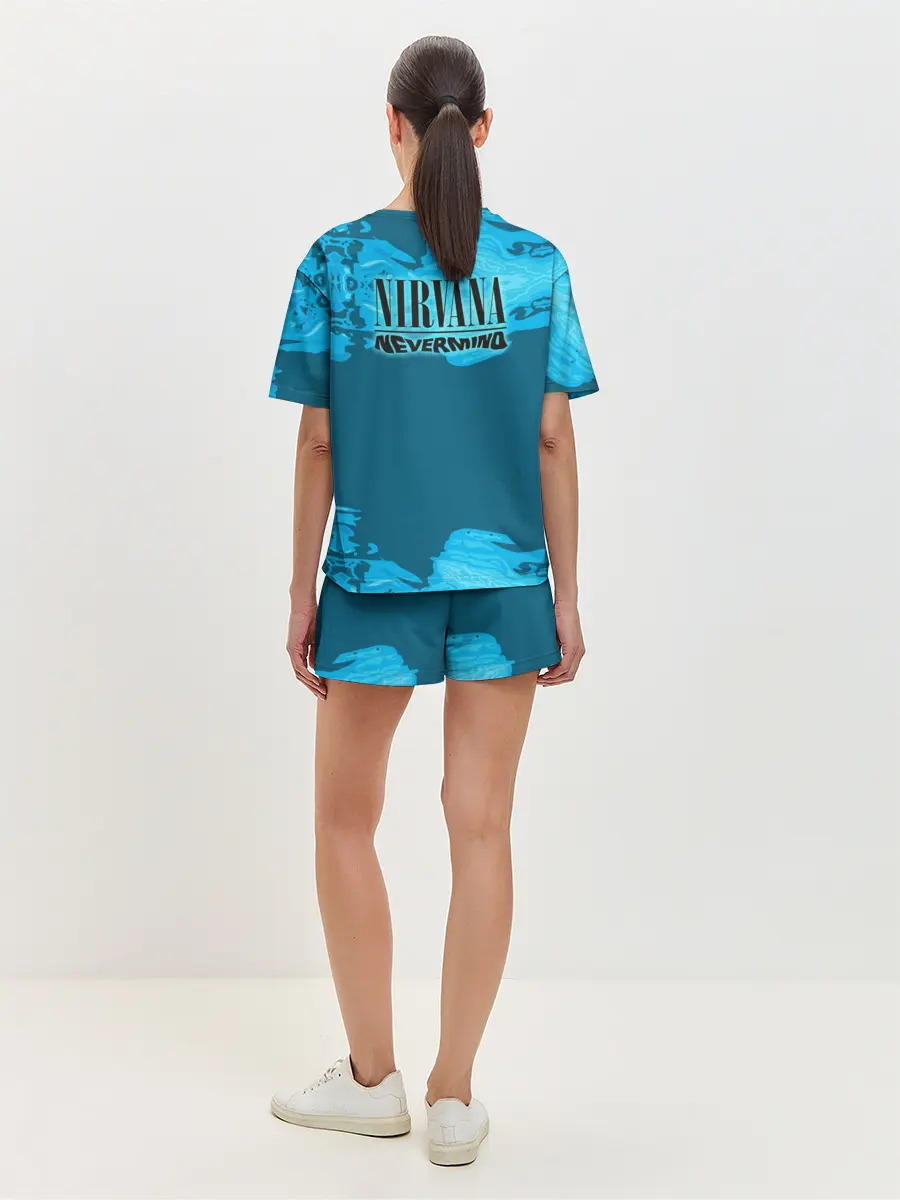Женская пижама с шортами / Nirvana & Simpson