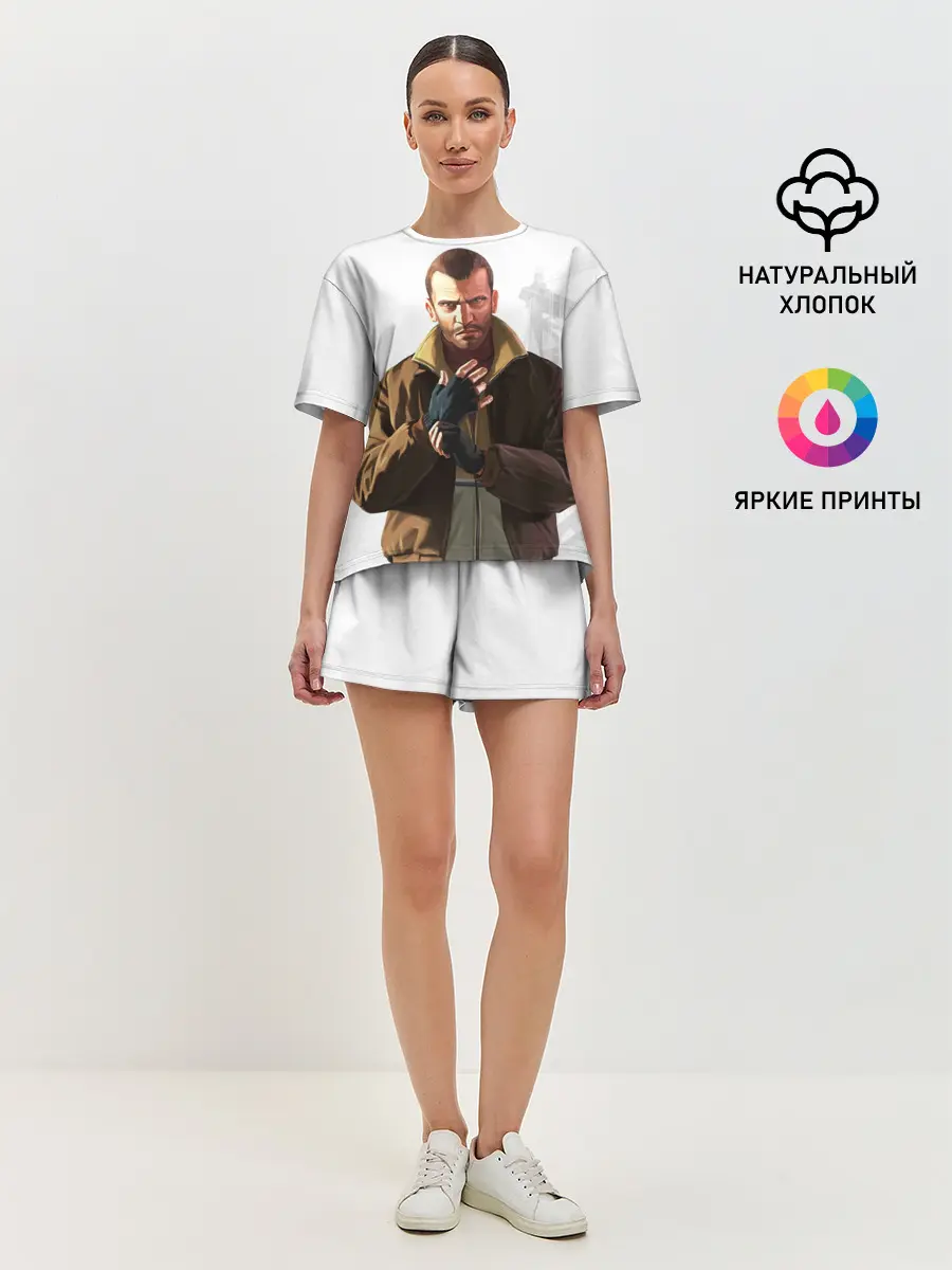 Женская пижама с шортами / Нико