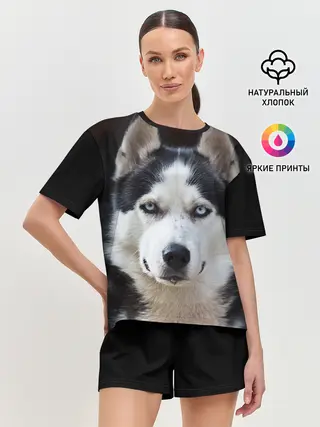 Женская пижама с шортами / Хаски