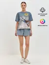Женская пижама с шортами / Самолёт