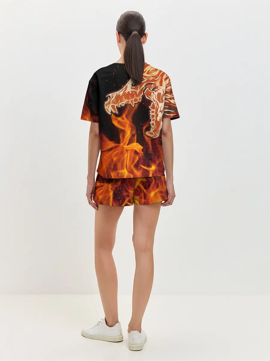 Женская пижама с шортами / Вой