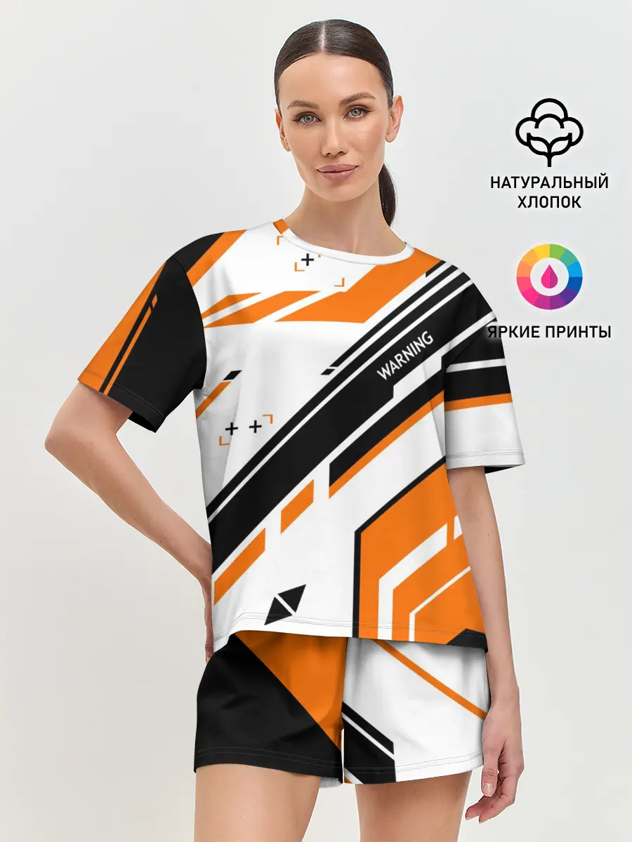 Женская пижама с шортами / cs:go - Asiimov P90 Style