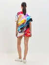 Женская пижама с шортами / Абстракция красок