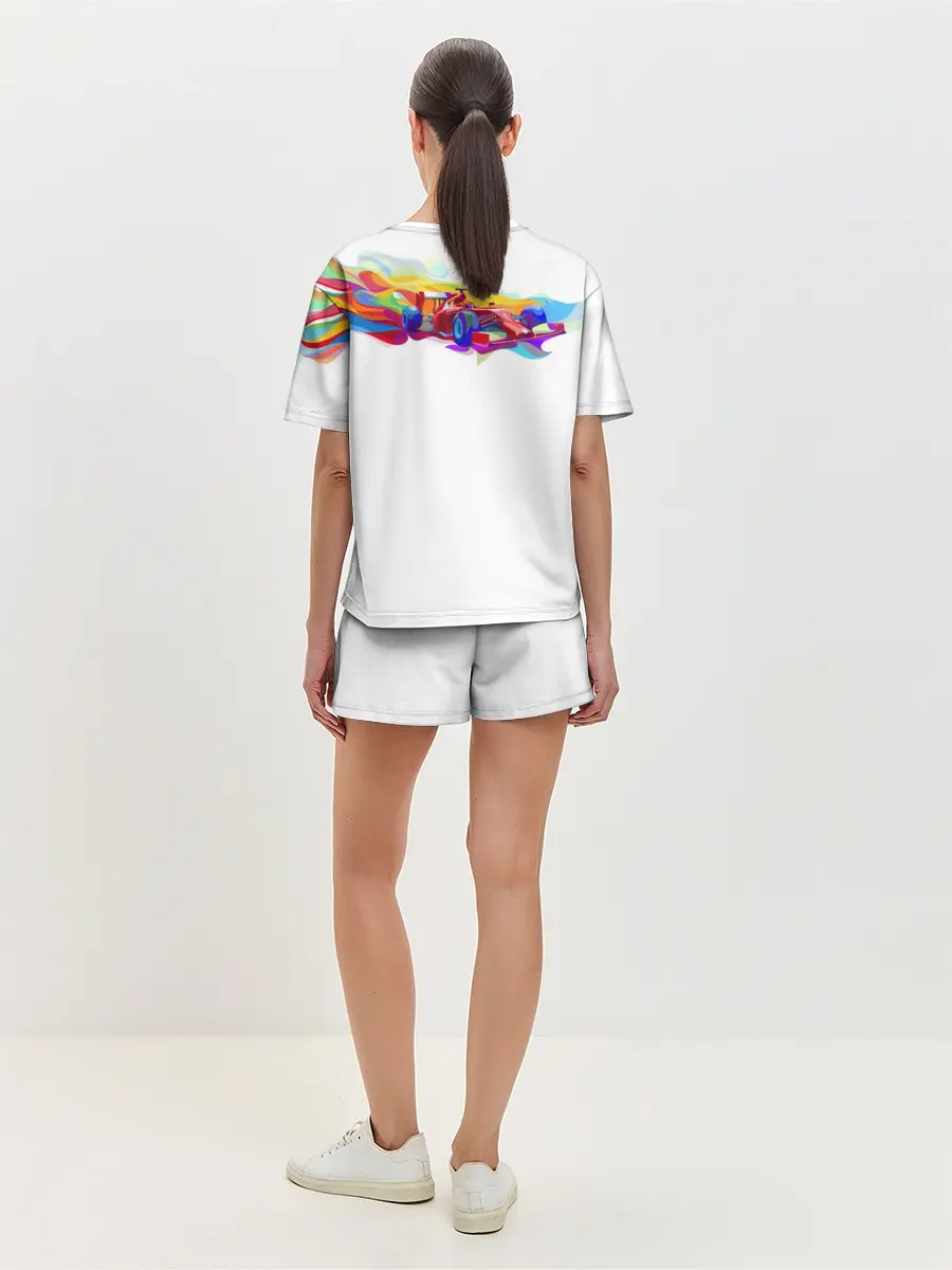 Женская пижама с шортами / Я люблю F1