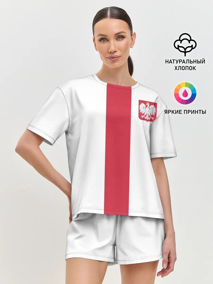 Женская пижама с шортами / Сборная Польша
