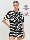 Женская пижама с шортами / Зебра