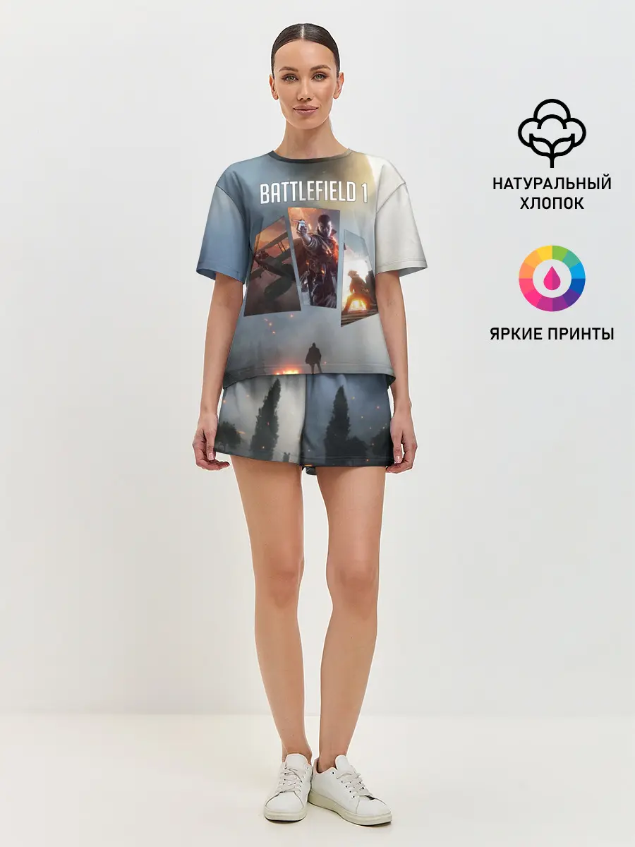 Женская пижама с шортами / Battlefield 1