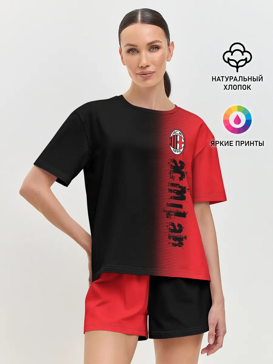 Женская пижама с шортами / AC MILAN