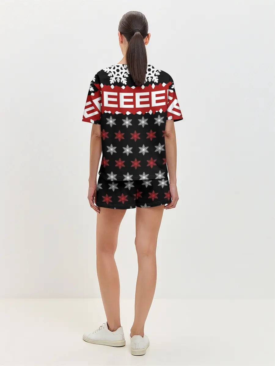 Женская пижама с шортами / Праздничный Eminem