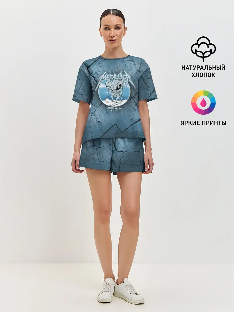 Женская пижама с шортами / Metallica, freeze em all