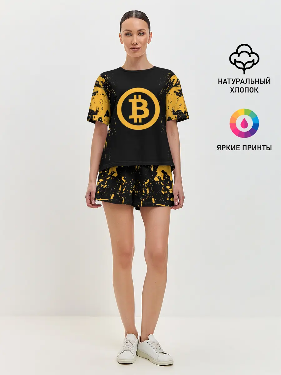 Женская пижама с шортами / БИТКОИН | BITCOIN