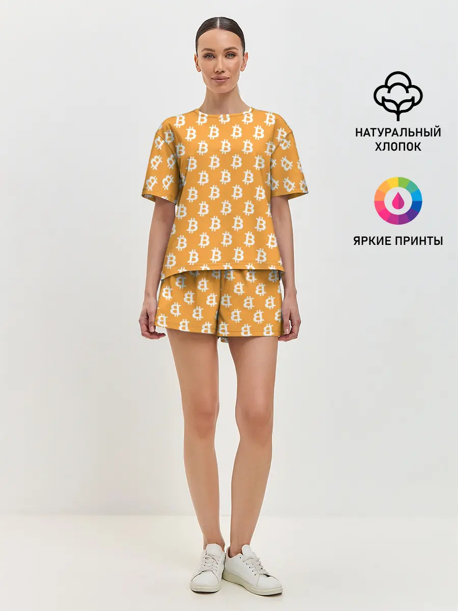 Женская пижама с шортами / Bitcoin