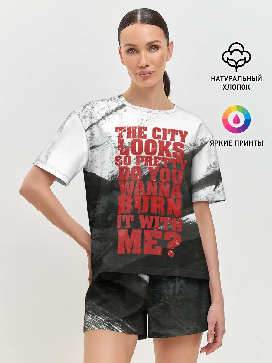 Женская пижама с шортами / Hollywood Undead