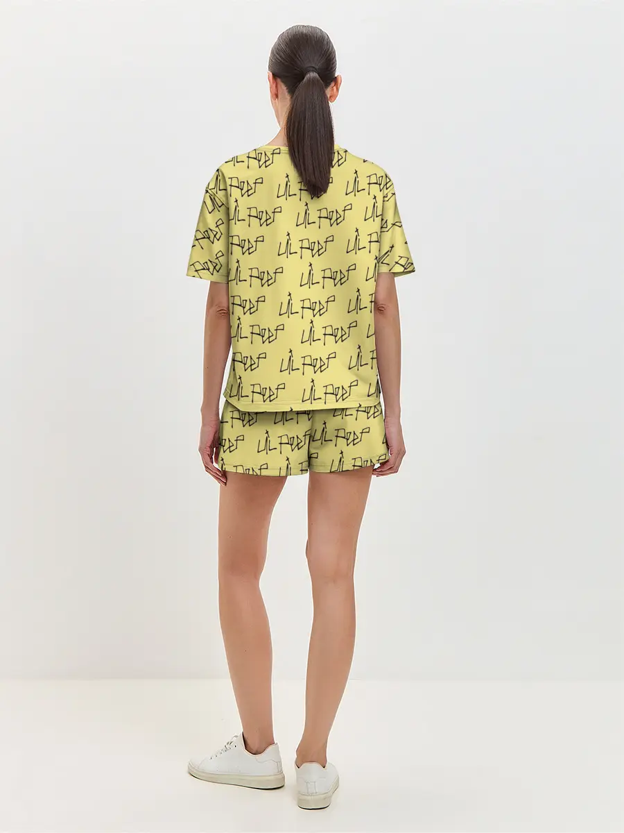 Женская пижама с шортами / LiL PEEP Pattern
