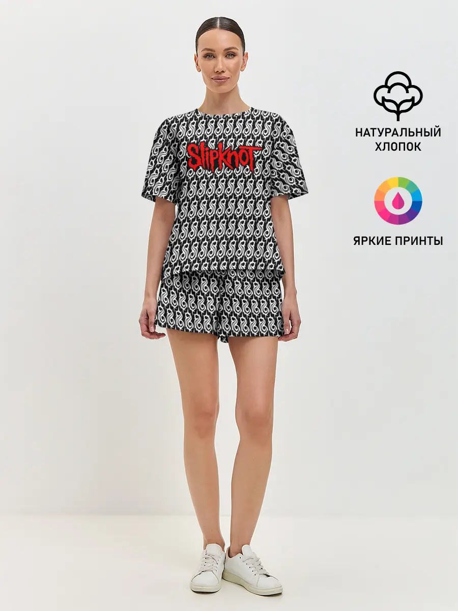 Женская пижама с шортами / Slipknot