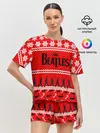 Женская пижама с шортами / Праздничный The Beatles
