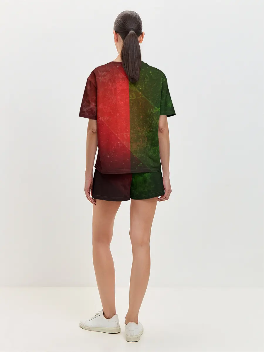 Женская пижама с шортами / Локомотив