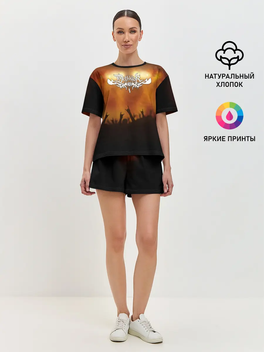Женская пижама с шортами / Dethklok