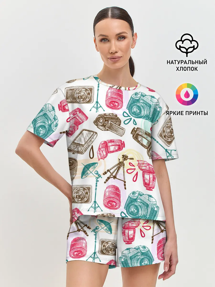 Женская пижама с шортами / Блогер