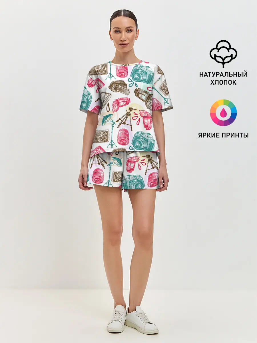 Женская пижама с шортами / Блогер